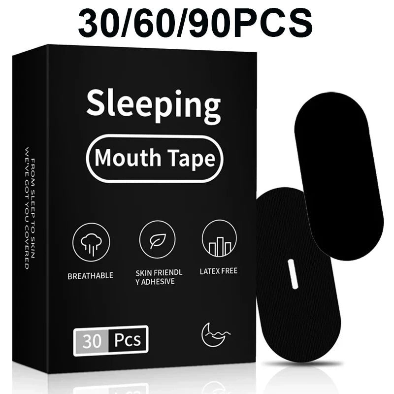 30/60/90Pcs Anti Snoring Mouth Tape Better Sleeping Mouth Breath Strips Medical Grade Nose Breathing Stickers for Home Travel