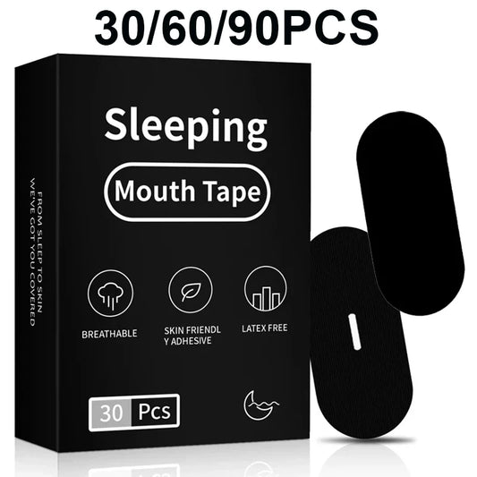 30/60/90Pcs Anti Snoring Mouth Tape Better Sleeping Mouth Breath Strips Medical Grade Nose Breathing Stickers for Home Travel