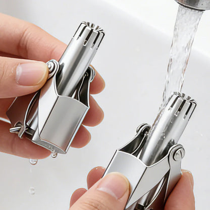 Stainless Steel Manual Nose Hair Trimmer Washable Unisex Nasal Hair Grooming Tool