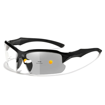 Photochromic Cycling Sunglasses Men Outdoor Sports Tactical Camouflage Goggles Vintage Driving Riding Fishing Windproof