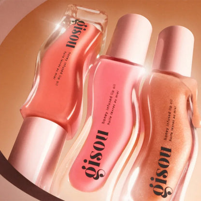 Gisou New Colors Full Range Of Long-lasting Moisturizing Raspberry Swirl Lip Oils Lip Gloss Care Lip Plumping Exfoliating Gloss