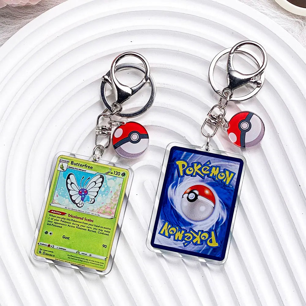 Pokémon Characters Pikachu Bulbasaur Jigglypuff Acrylic Keychain Bag Charms Accessories Backpack Pendant Key Holder Friend Gifts