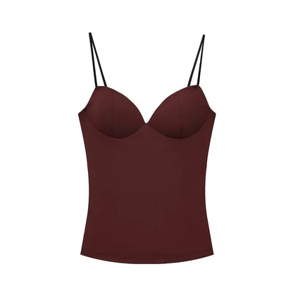 MUJER Sexy Corset Crop Top Woman Camisole Backless Short Tops for Women Sleeveless Bustier Tops Women Straps Tube Top Female