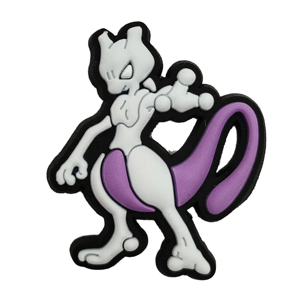 Random 10/20/30/50pcs Pokemon Cartoon Shoe Charms for Kids Sandals Classic Shoe Accessories Decoration Pins Party Birthday Gifts