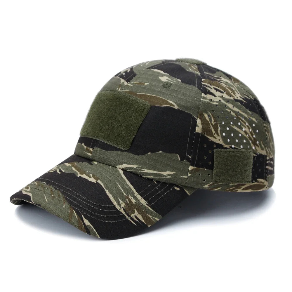 Camouflage Baseball Cap Breathable Sun Protection Hat Outdoor Sports Hunting Hiking Camping Fishing Sun Hats