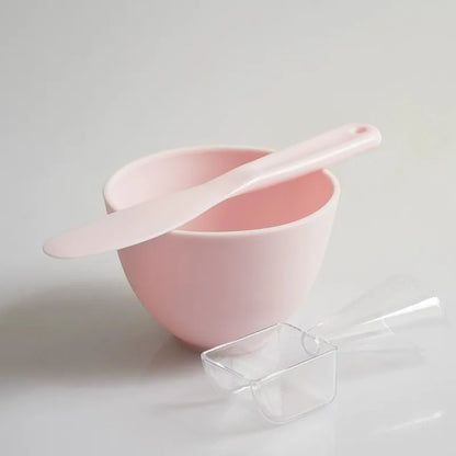 3/4pcs Face Mask Brush Set Reusable Mask Mixing Bowl Facial Applicator Spatula Stirring Soft Fan Facial Brushes Makeup Supplies