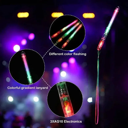 Glow Sticks Fiber Optic Light Up Wands LED Night Lighting Props for Birthday Wedding Dark Parties Concerts Christmas Halloween
