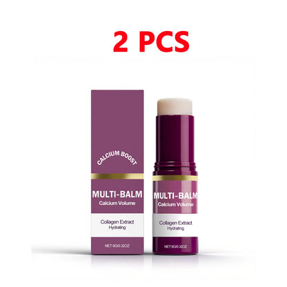 Korean Calcium Volume Multi Balm Stick - Hydrating & Firming Stick  Anti-Wrinkle Care Collagen Infused Pre-Makeup Moisturizer
