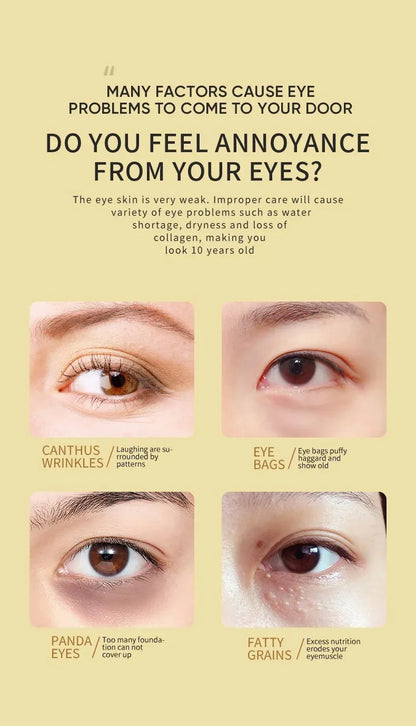 60/120 Pieces Eye Mask Avocado Gold Moisturize Firming Improve Eye Bags Eye Patches Anti Wrinkle Eye Patches for Dark Circles