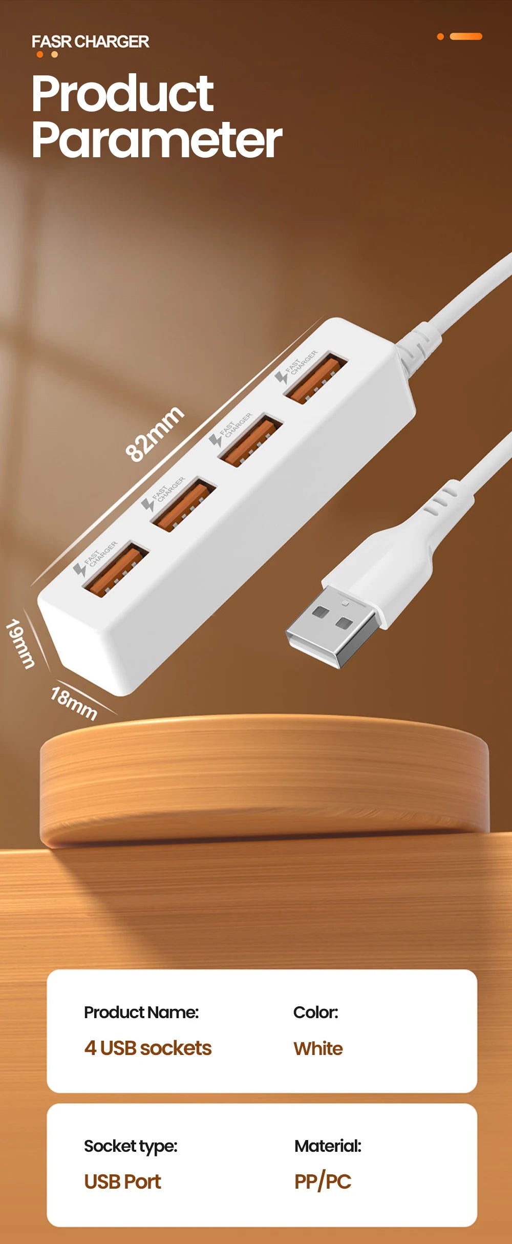 USB 2.0 4 Ports Plug Power Strip Charger Extension Cables USB Hub Multi-Port Socket Powered For PC Computer Accessories 30/120cm