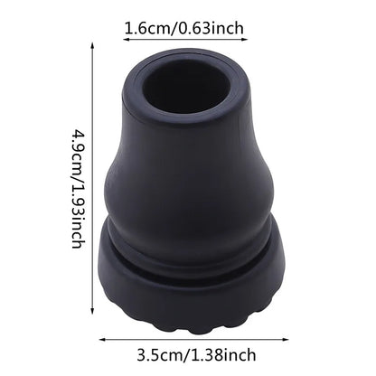 1/3/5pcs Rubber Pad Cap Non-Slip Walking Stick Crutch Cane Bottom Pads Cover Protector Climbing Hiking Trekking Pole Tip