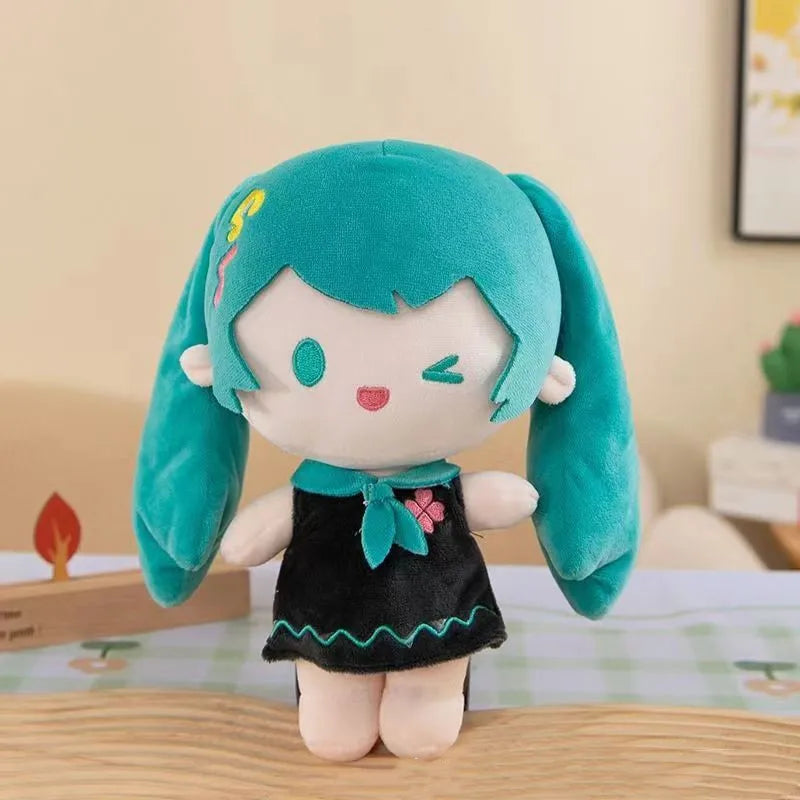 6 Styles New 13-18cm Kawaii Anime Girls Plush Pendant Keyring Cute Plushie Keychains Girls Birthday Gifts Girl Women Bag Hanging