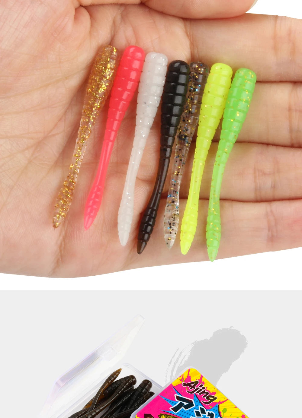 Spinpoler 4.8cm Ajing Soft Fishing Lure Mini Plastic Bait Tpr Rockfishing Stream River Sea Smaller Predators Drop Shot Tackle