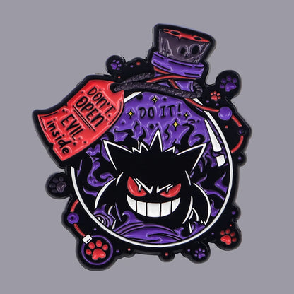 Gengar Cute Metal Enamel Pin Brooches Bag Lapel Pins Cartoon Badges on Backpack Accessories Decorative Jewelry Gifts