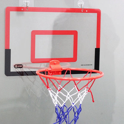 Indoor Children Safety Funny Game Kids Mini Home Exercise Basketball Hoop Set Wall Frame Stand Lifting Basket Hanging Backboard