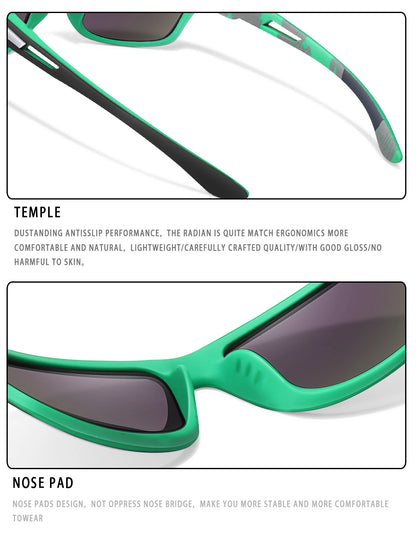 Men's Polarized Fishing Sunglasses Men Women Cycling Driving Hiking Sun Glasses Anti-glare UV400 Eyewear TAC Lens 1 PC