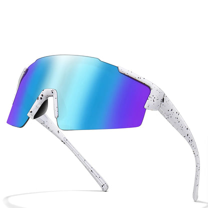 LOISRUBY Band New Style Cycling Sunglasses Sports Bike Glasses Men Women Mtb Bicycle Eyewear Large Windproof Eyewear UV400