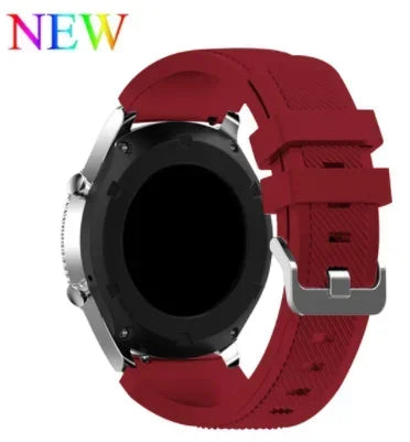 20mm 22mm Band for Samsung Galaxy Watch 7/5/6/4/3/46mm/active2/Gear s3 Frontier/Sport silicone bracelet Huawei GT 4/3/2/2E strap