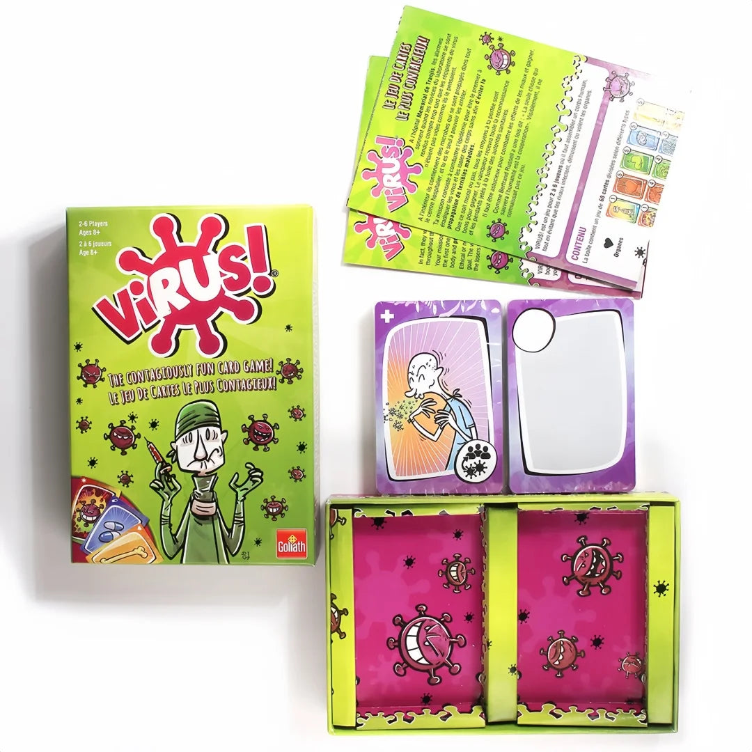 Interesting Virus Infected Card Game English Version Tabletop Card Interactive Game for Family Gatherings Couples Adult Parties