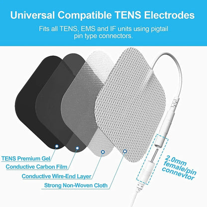 10/50pcs Body Physiotherapy Tens Electrode Pad Electric Muscle Stimulator Massage Patches Conductive Gel Pulse Relieve Fatigue