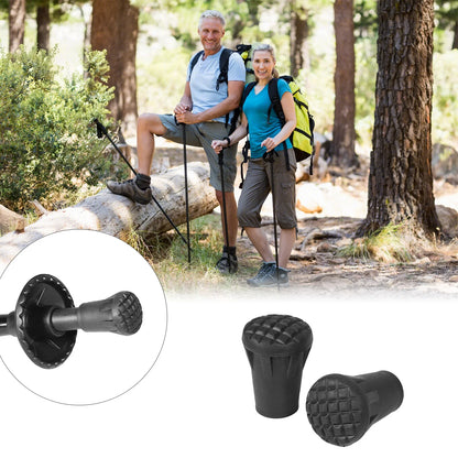 /set Replacement Outdoor Trekking Hiking Pole Tip End Walking Stick  Cover Protector Walking Stick Tip End Cane Protector