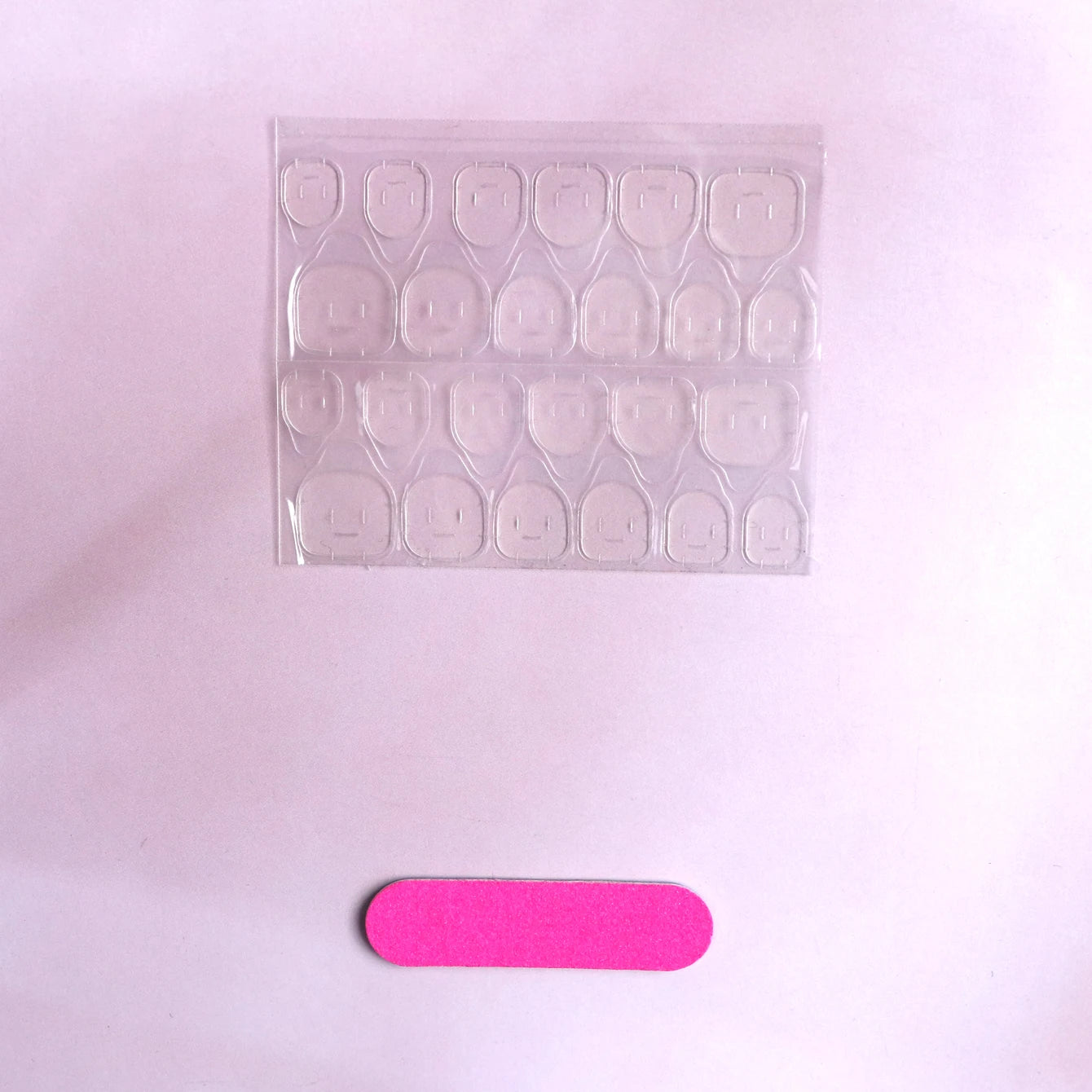 24pcs French Fake Toenails Pink Gradient Full Cover Short Square Toe Nails Foot Nails Tips for Women Girls