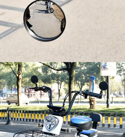 1/2PCS Bicycle Rearview Mirror 360 Degree Adjustable Rotatable Universal Cycling Handlebar Rear View Mirrors for MTB Road Bike
