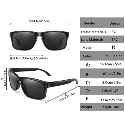 Polarized Sunglasses UV400 Classic Goggles Men And Women Cycling Outdoor Sports Fishing Driving Hiking Colorful Shades