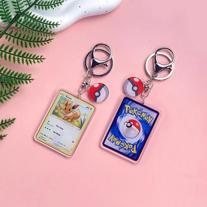 1/43Pcs Pokémon Pikachu Bulbasaur Gold Saint Acrylic Keychain Backpack Pendant Bag Charms Accessories Decoration Holiday Gifts