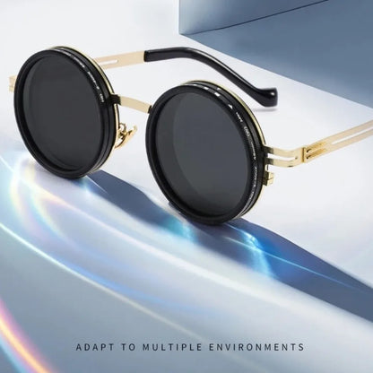 New ND2-400 Adjustable Dimming Glasses 9 Level ND Filter Fishing Sunglasses UV400 With Glasse Case Sunglasses Outdoor