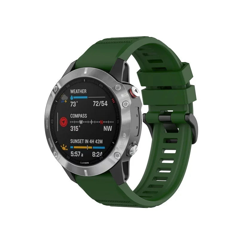 20 22 26mm Silicone Strap for Garmin Fenix 6 6X Pro 6S 7S 7 7X 5S 5 5X Plus 965 Epix Pro Gen2 47 51mm Watchband QuickFit Correa
