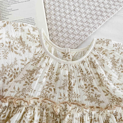 0-24M Baby Clothes Summer Baby Girl Bodysuit Floral New Female Baby Small Flying Sleeve Romper Dress Newborn One-piece Jumpsuit