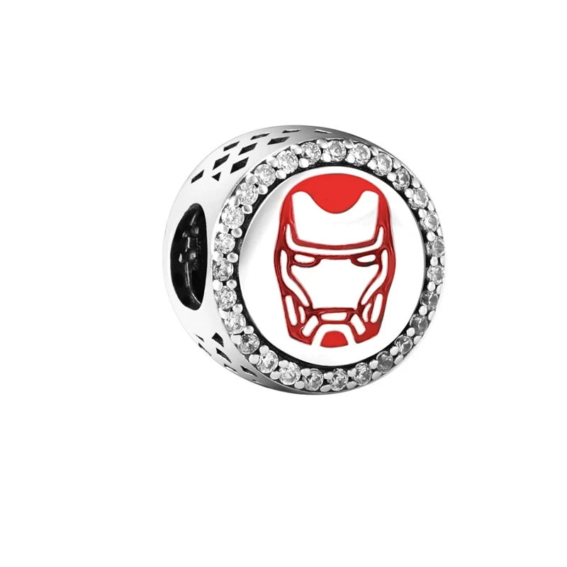 Hot Selling Iron Man,Spider Man,Joker Charm Bead fit European Original Silver Bracelet DIY Jewelry Gift Accessories for Women
