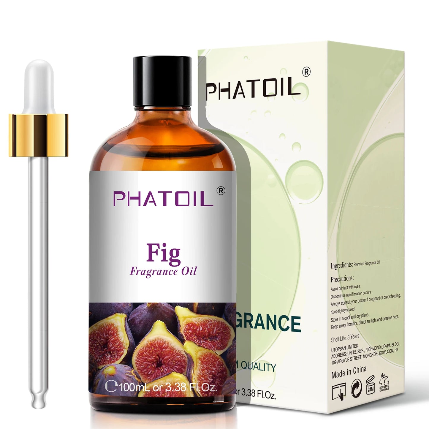 PHATOIL 100ml Fruity Fragrance Oil for Diffuser Candles Making -Coconut & Vanilla Strawberry Lemon Peach Aroma Essential Oils