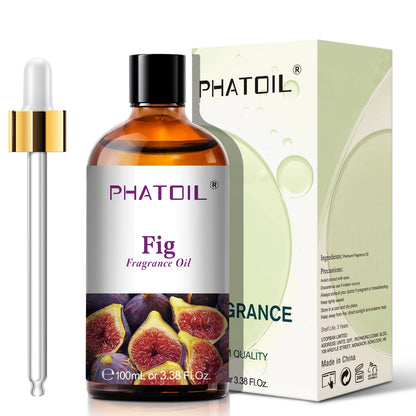 PHATOIL 100ml Fruity Fragrance Oil for Diffuser Candles Making -Coconut & Vanilla Strawberry Lemon Peach Aroma Essential Oils