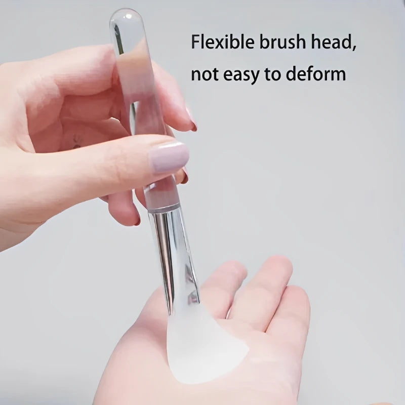 4/1pcs Silicone Face Mask Applicators Soft Head Flexible Face Mask Brushes for Mud Clay Reusable Face Mask Spatula Makeup Tools