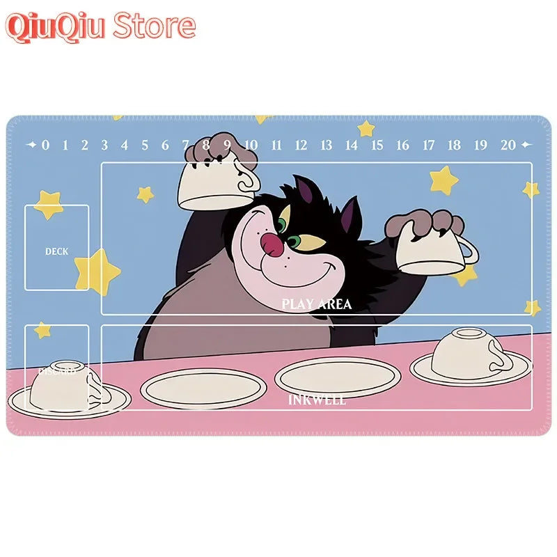 60x35x0.2Cm Cartoon Anime Lorcana Card Battle Single Tcg Game Mat Game Table Mat Card Mat Collection Toys Gift