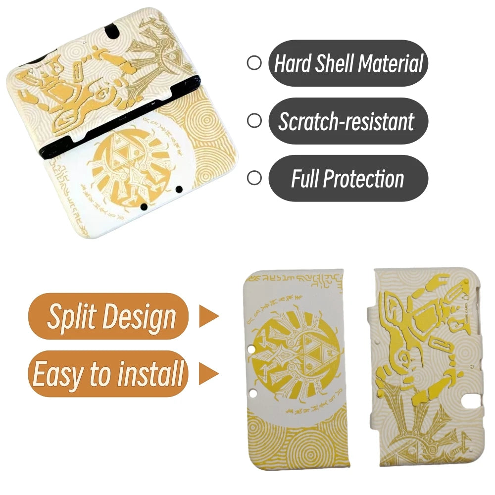 Cool Protective Case For NEW 3DSXL Hard Shell For NEW 3DSLL Split Type Full Protect Shell Scratch-Resistant