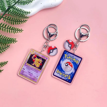 1/43Pcs Pokémon Pikachu Bulbasaur Gold Saint Acrylic Keychain Backpack Pendant Bag Charms Accessories Decoration Holiday Gifts