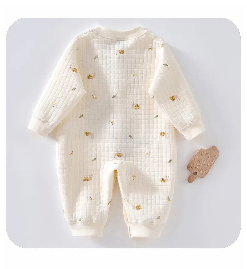 3 Layers Newborn Jumpsuit Cotton Bear Bunny Cartoon Baby Romper Autumn Winter Toddler Outfit Infant Onesie Kids Boy Girl Clothes