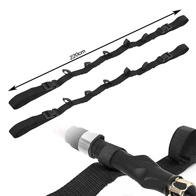 Convenient Car Fishing Rod Saver Vehicle Rod Carrier Band Rod Holder Belt Strap 1PC