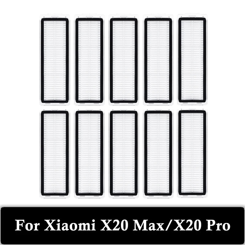 Hepa Filter Accessories for Xiaomi X20 Max/X20 Pro/Mijia M30 Robot Vacuum Cleaner Replacement Part, Filter Washable and Reusable