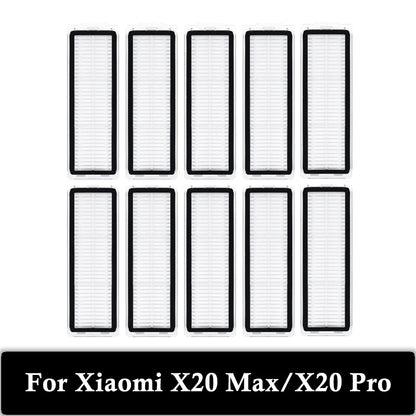 Hepa Filter Accessories for Xiaomi X20 Max/X20 Pro/Mijia M30 Robot Vacuum Cleaner Replacement Part, Filter Washable and Reusable