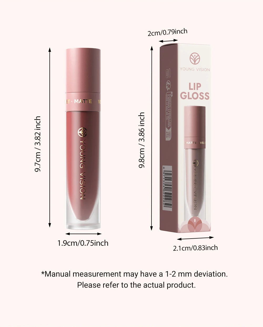 8 Color Nude Brown Matte Liquid Lipstick Velvet Sexy Dark Red Lip Glaze Non-stick Cup Not Easy To Fade Lip Gloss Lipstick Makeup