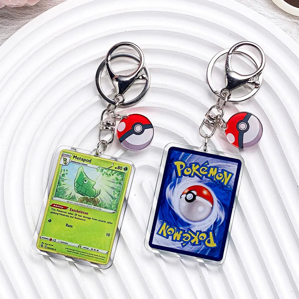 Pokémon Characters Pikachu Bulbasaur Jigglypuff Acrylic Keychain Bag Charms Accessories Backpack Pendant Key Holder Friend Gifts