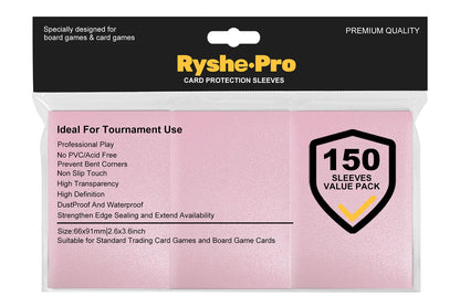 100PCS 66x91mm Matte Standard Size Card Sleeves TCG Trading Cards Protector For Tarot Shield Board Games Magical Cover PKM