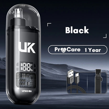 Portable Electric Nose Hair Trimmer Mini Pocket Nose Ears Hair Eyebrow Trimmer Men's Rechargeable Painless Clipper
