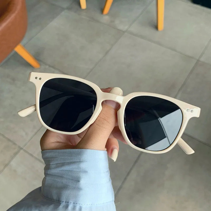 New Vintage Luxury Sunglasses for Women & Men, Square & Small Round Frame Fashion Eyewear, Classic UV Protection Sun Glasses