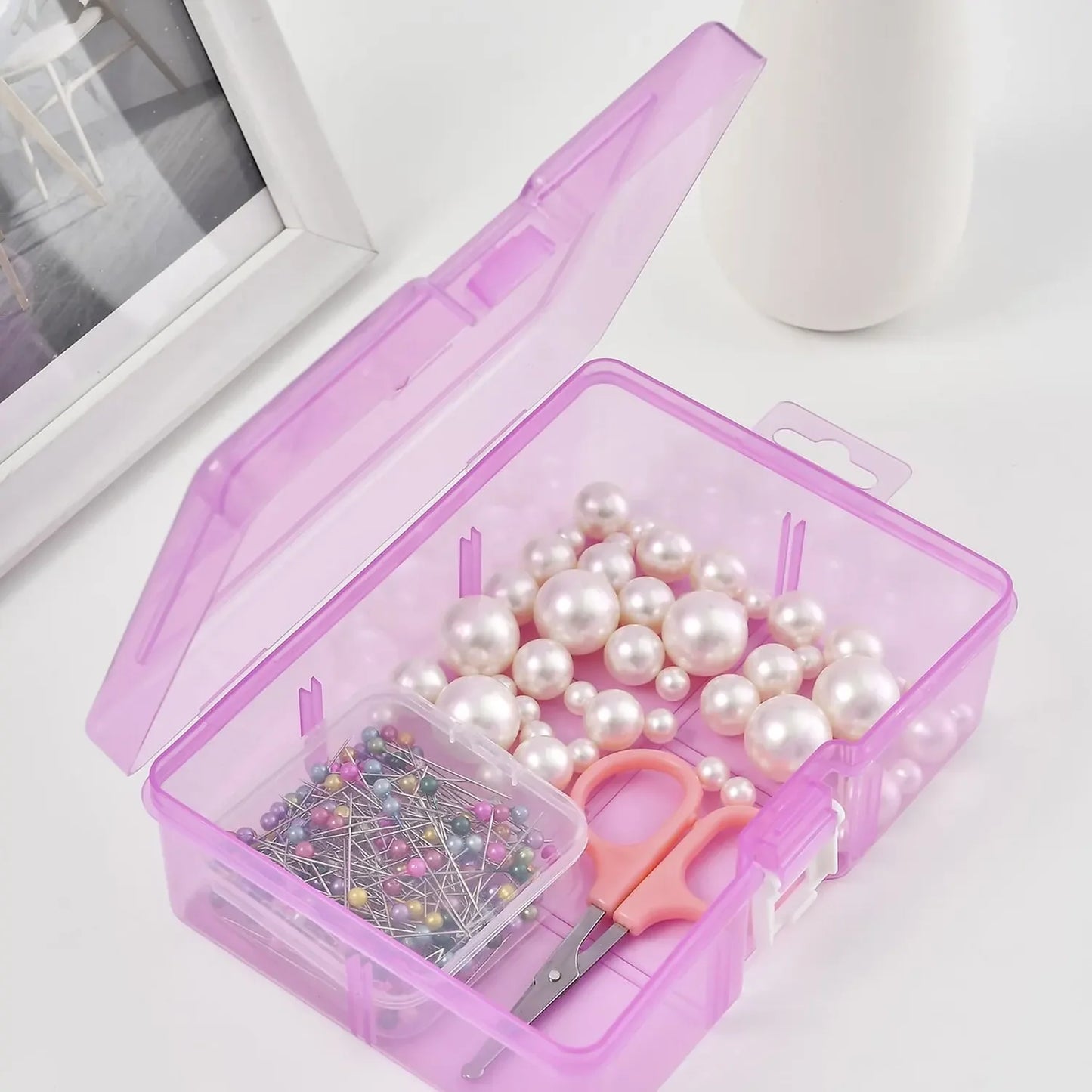 Transparent Plastic Storage Boxes For Jewelry Hardware Accessories Small Items DIY Crafts Cosmetics