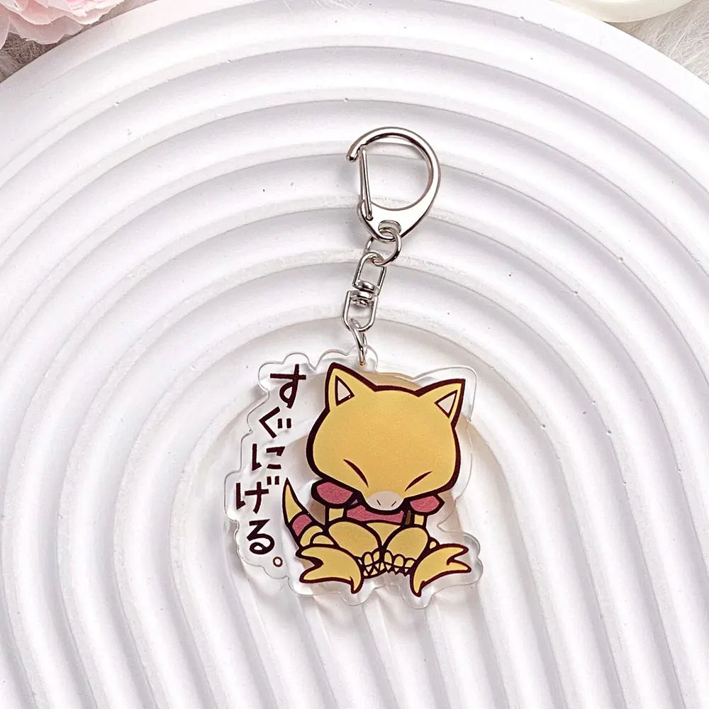 1/12PCS Pokémon Characters Pikachu Bulbasaur Acrylic Keychain Bag Charms Accessories Backpack Pendant Key Holder Friend Gifts